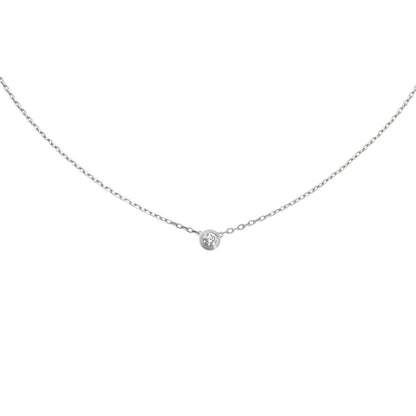 [Loran]LOVE SCREW PENDANT SINGLE DIAMOND NECKLACE