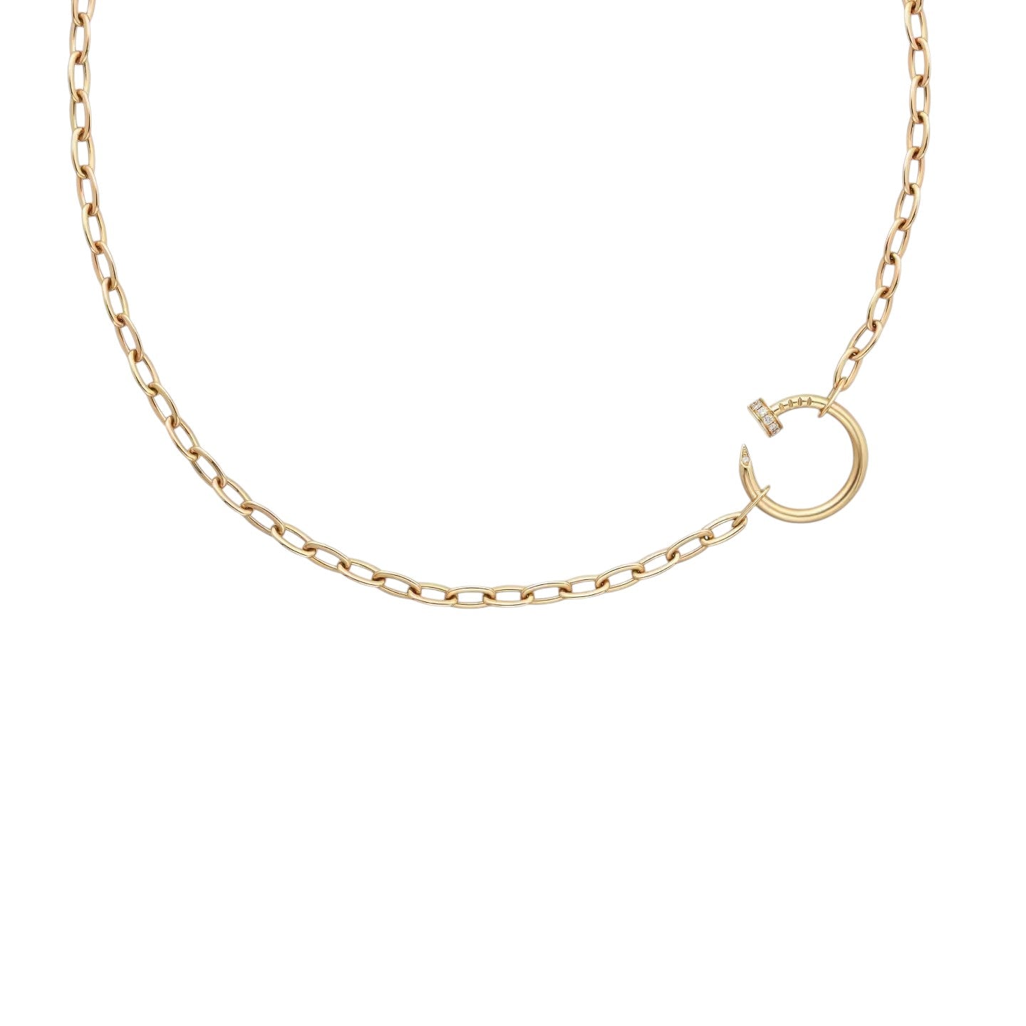 [Loran]CLOU DIAMOND NAIL PENDANT NECKLACE