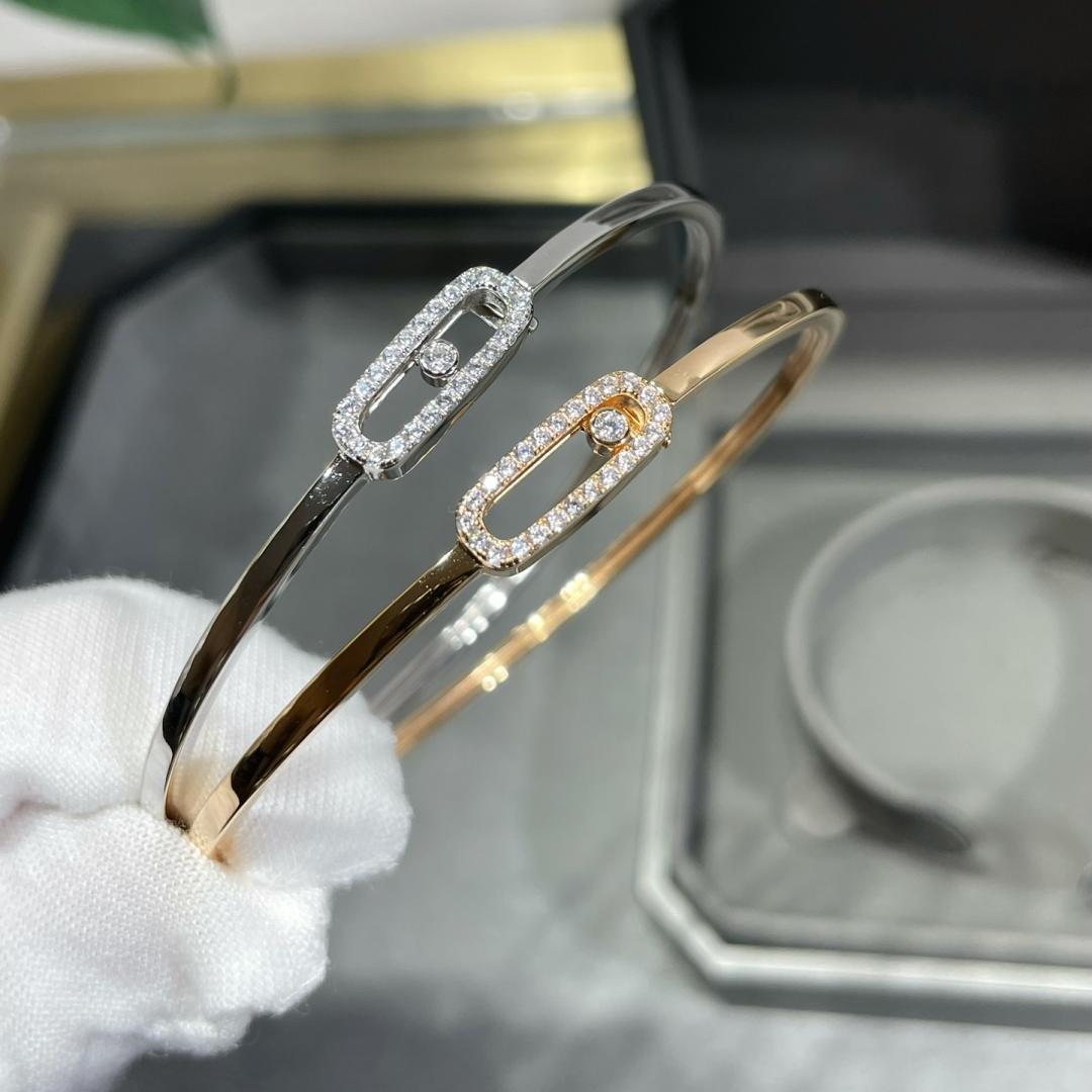 [Loran]MOVE UNO PAVÉ FLEX BANGLE (MEDIUM)