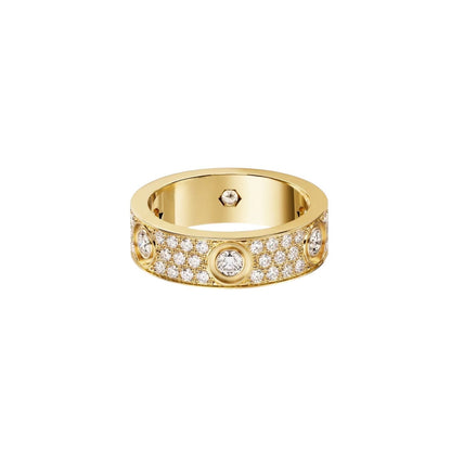 [Loran]LOVE 5.5MM FULL-PAVÉ 6-DIAMOND RING