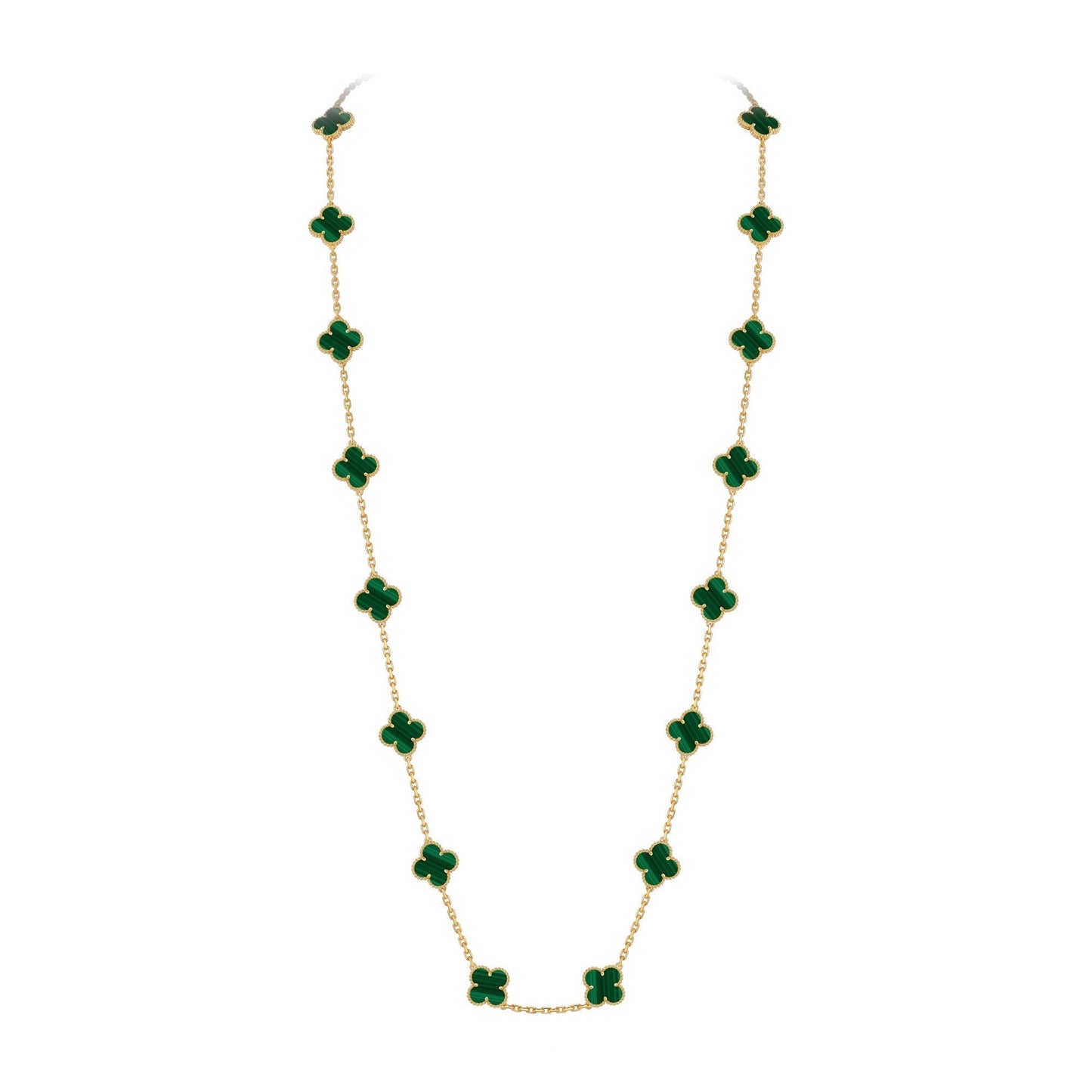 [Loran]CLASSIC 20-MOTIF LUCKY CLOVER LONG NECKLACE GOLD COLLECTION
