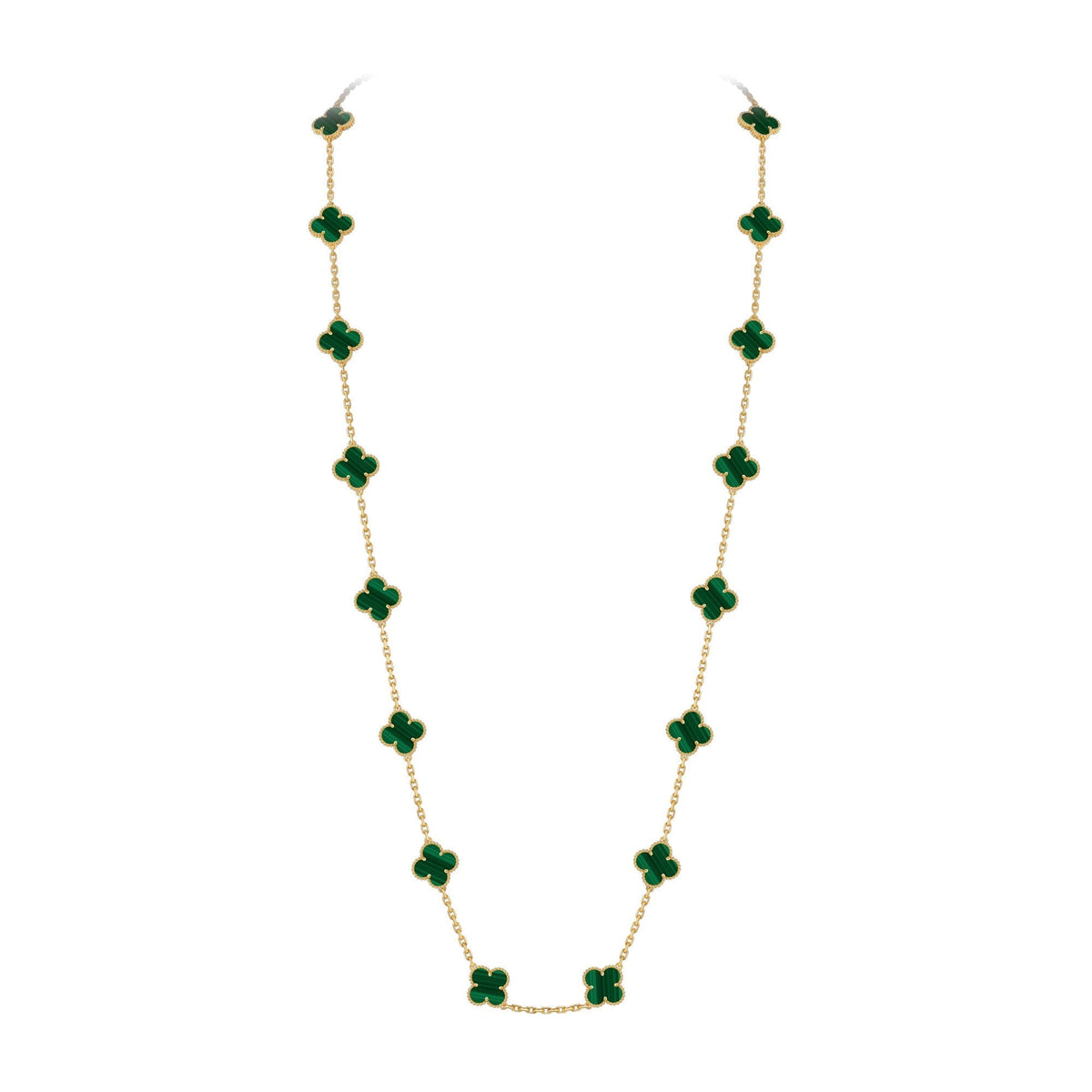 [Loran]CLASSIC 20-MOTIF LUCKY CLOVER LONG NECKLACE GOLD COLLECTION