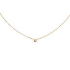 [Loran]LOVE SCREW PENDANT SINGLE DIAMOND NECKLACE