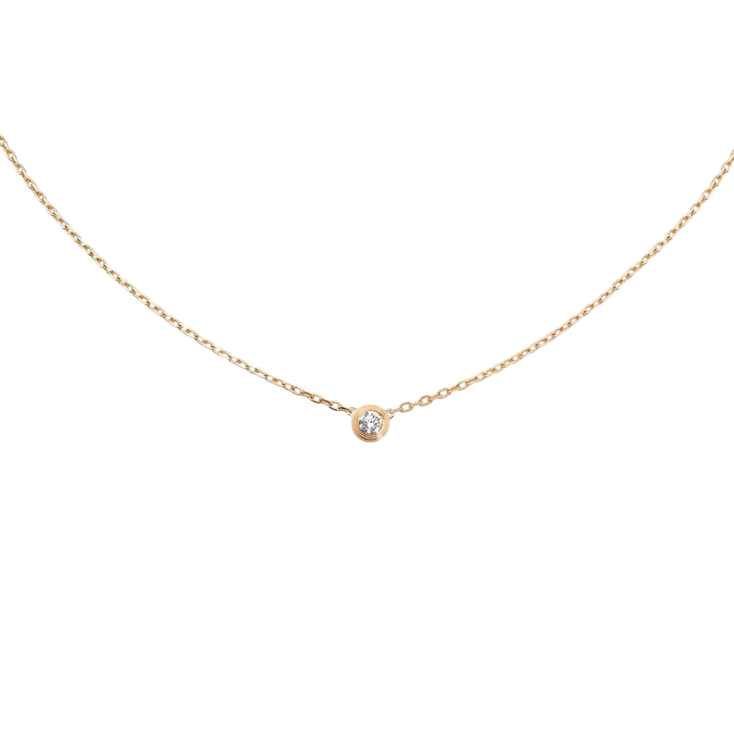 [Loran]LOVE SCREW PENDANT SINGLE DIAMOND NECKLACE