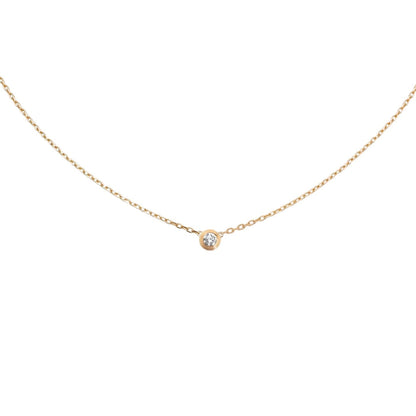 [Loran]LOVE SCREW PENDANT SINGLE DIAMOND NECKLACE
