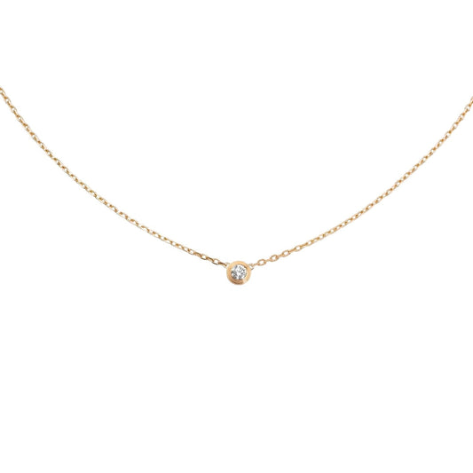 [Loran]LOVE SCREW PENDANT SINGLE DIAMOND NECKLACE