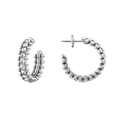 [Loran]CLASH DE 6.4MM HOOP SMALL MODEL EARRINGS