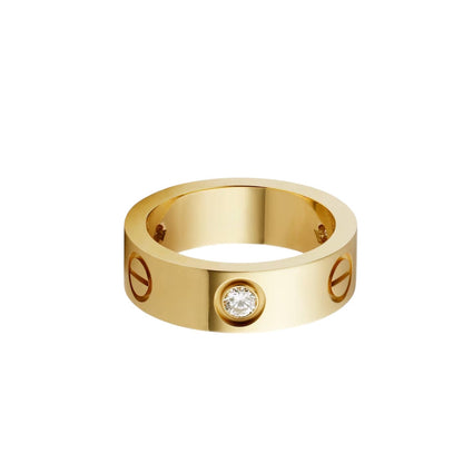 [Loran]LOVE 5.5MM 3 DIAMONDS RING