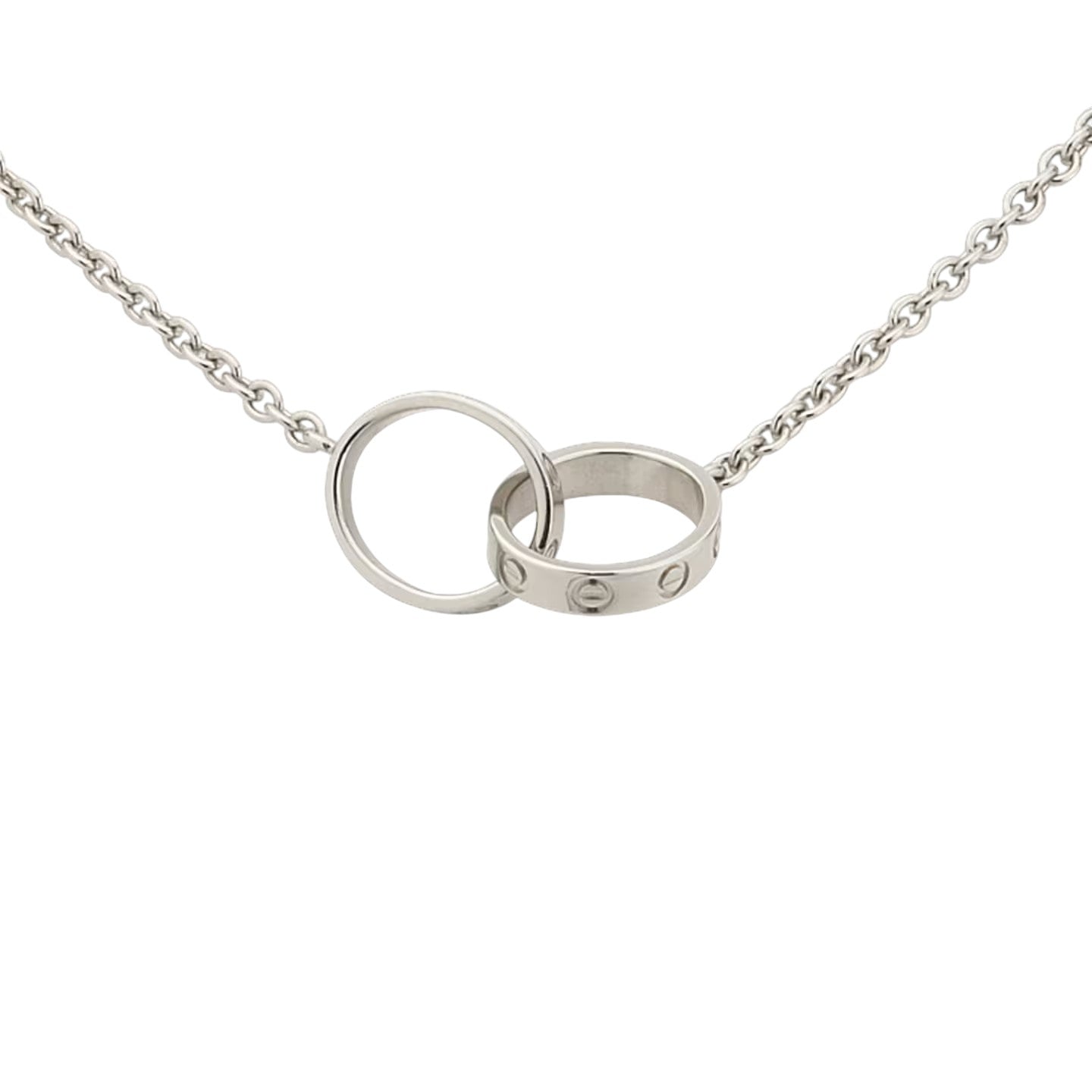 [Loran]LOVE DOUBLE-RING PENDANT NECKLACE
