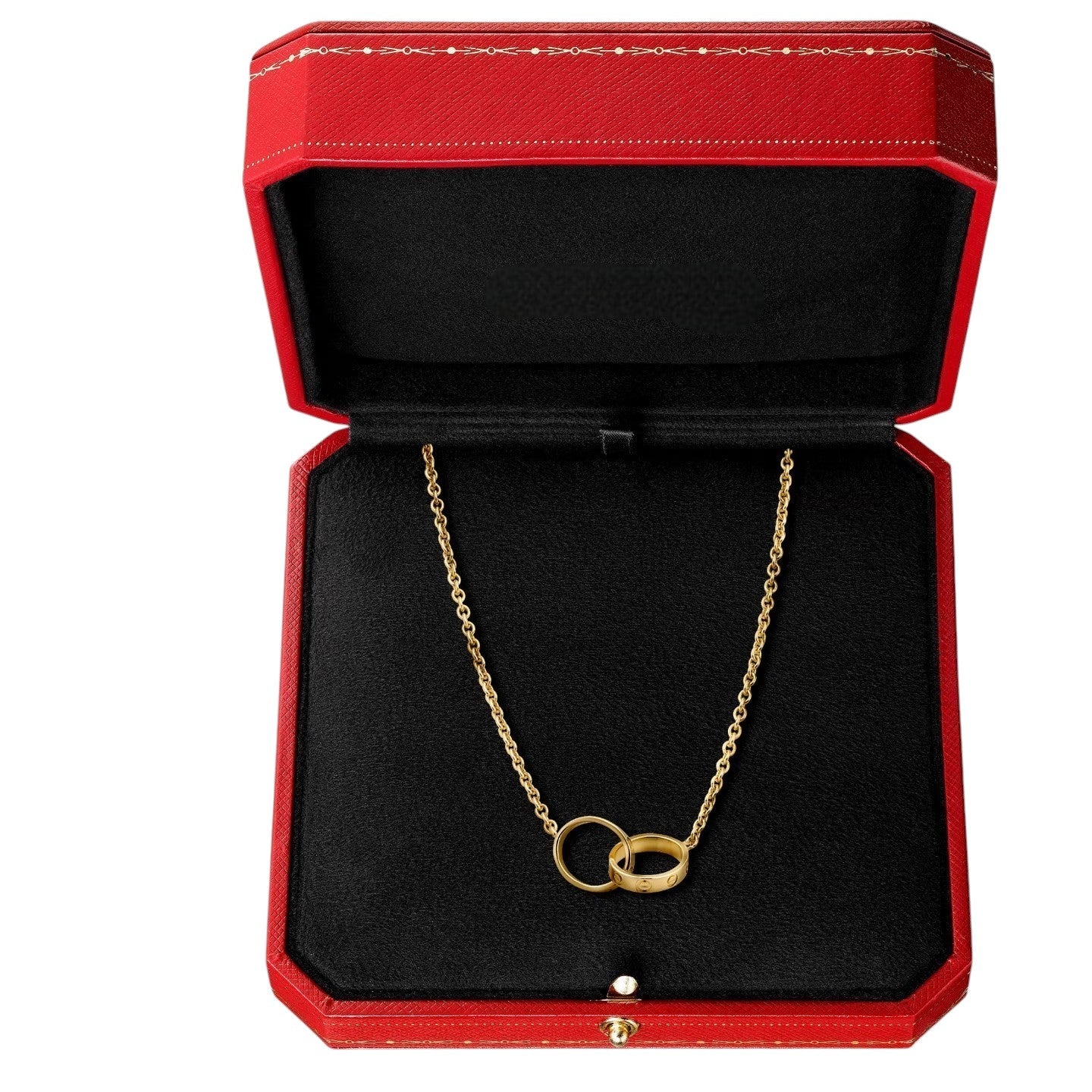 [Loran]LOVE DOUBLE-RING PENDANT NECKLACE