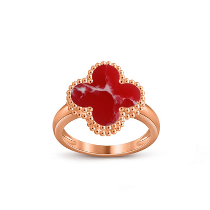 [Loran]LUCKY CLOVER VINTAGE ROSE GOLD RING COLLECTION