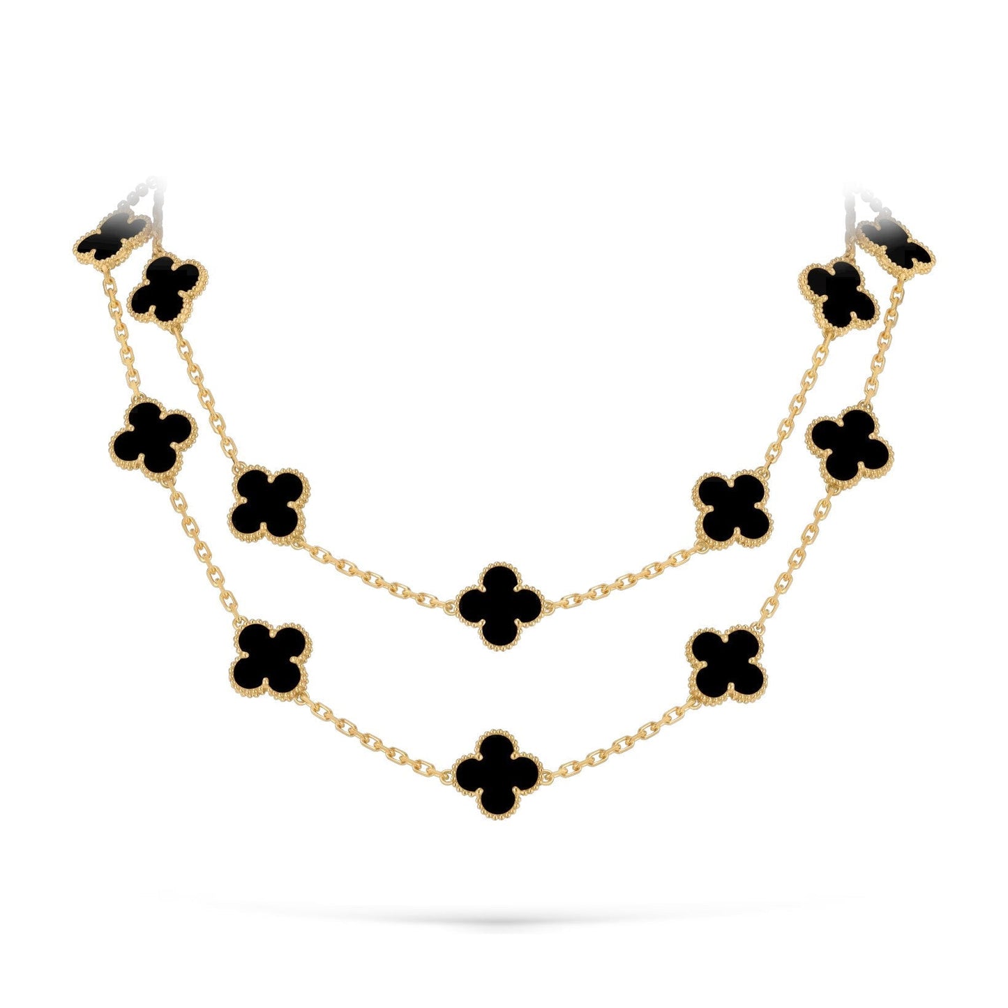 [Loran]CLASSIC 20-MOTIF LUCKY CLOVER LONG NECKLACE GOLD COLLECTION