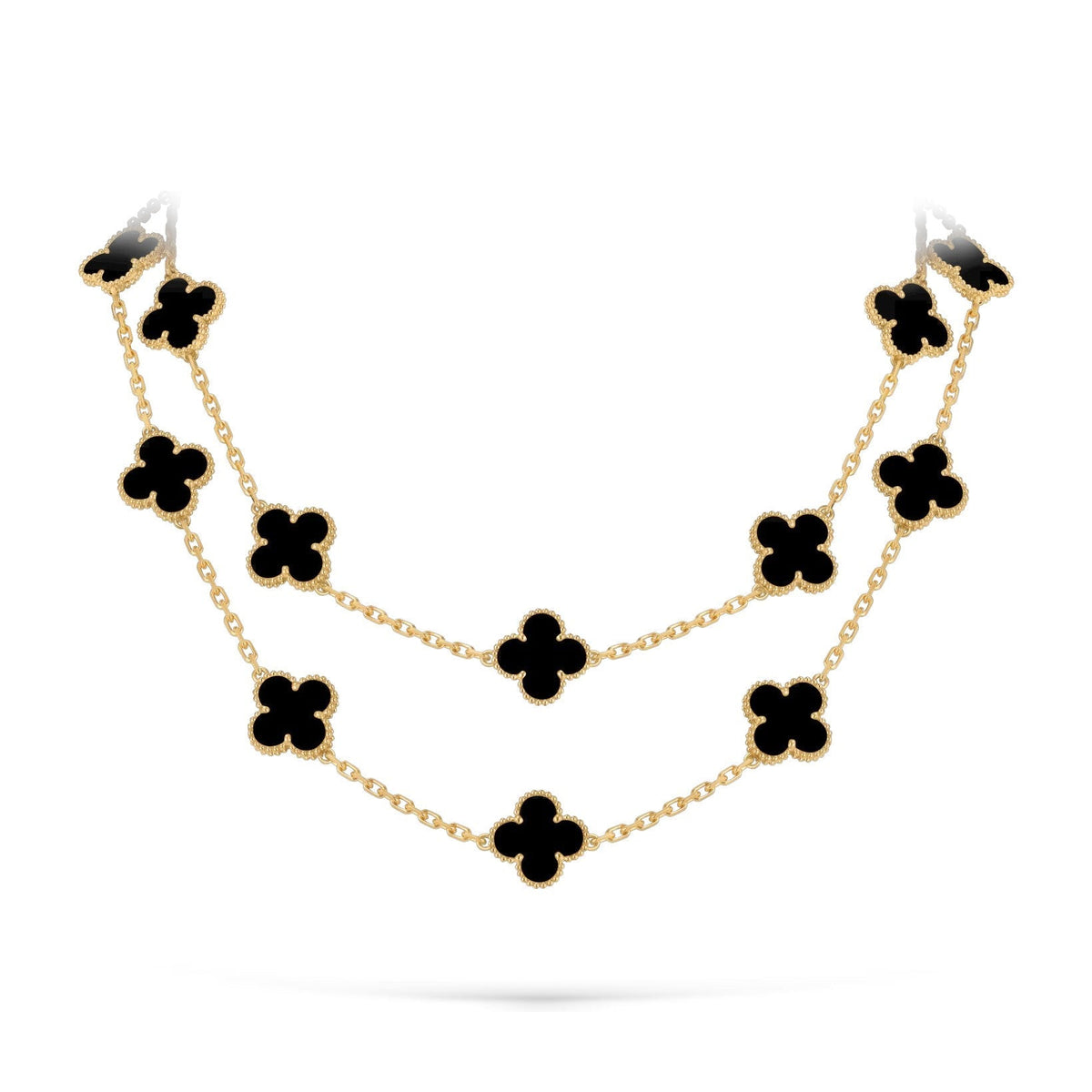 [Loran]CLASSIC 20-MOTIF LUCKY CLOVER LONG NECKLACE GOLD COLLECTION