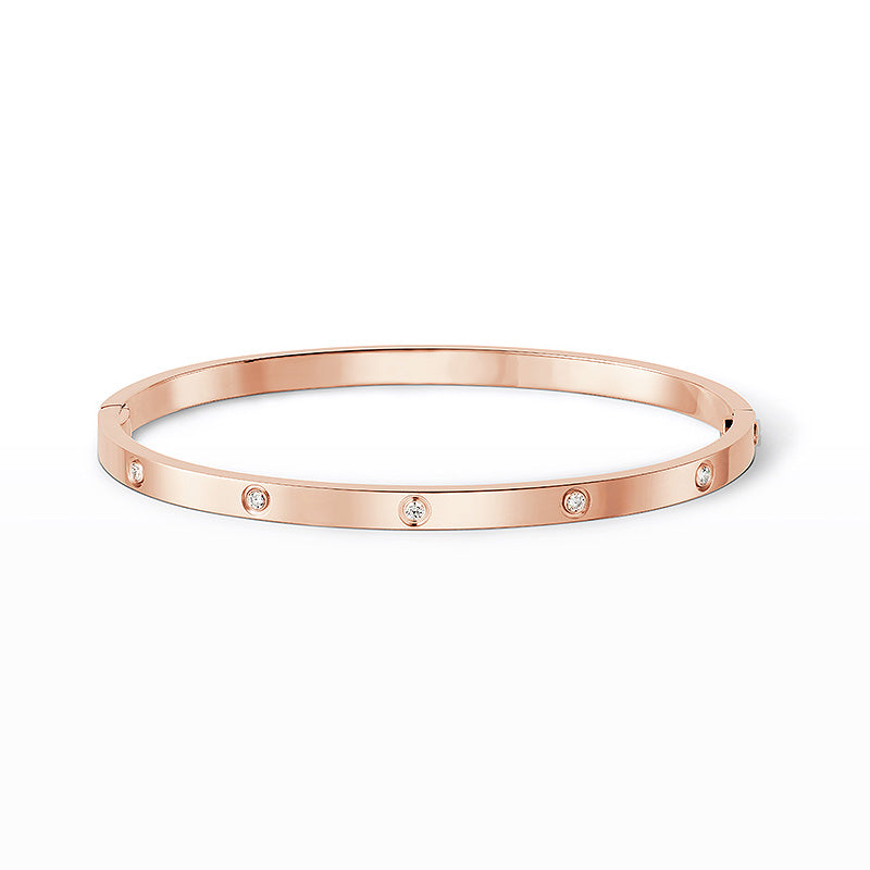[Loran]LOVE 3.65MM SMALL MODEL BANGLE - 10-DIAMOND