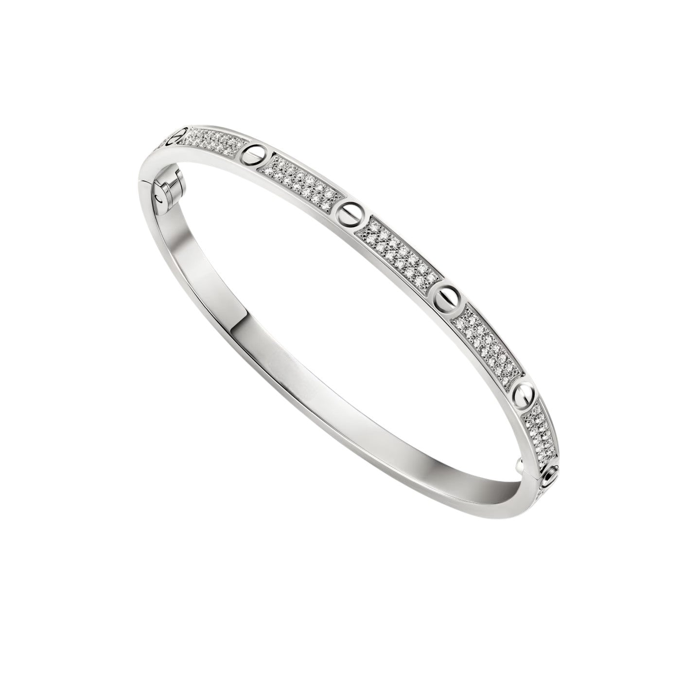 [Loran]CLASSIC 3.65MM LOVE FULL PAVE BANGLE