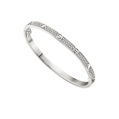[Loran]CLASSIC 3.65MM LOVE FULL PAVE BANGLE