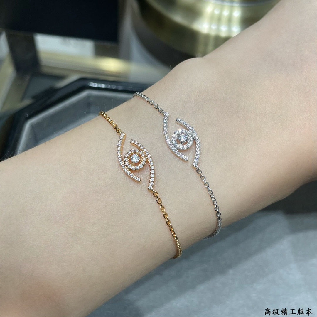 [Loran]LUCKY EYE PAVÉ-SET DIAMOND BRACELET