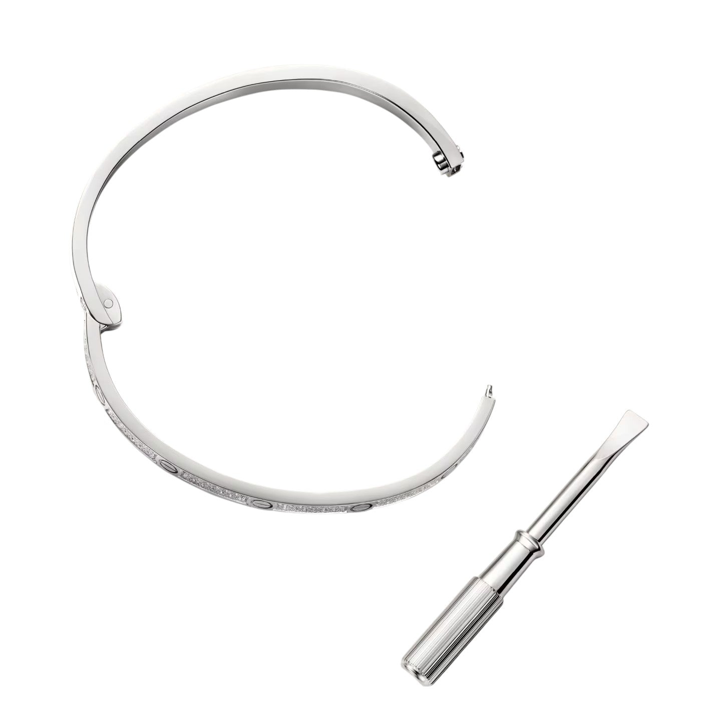 [Loran]CLASSIC 3.65MM LOVE FULL PAVE BANGLE