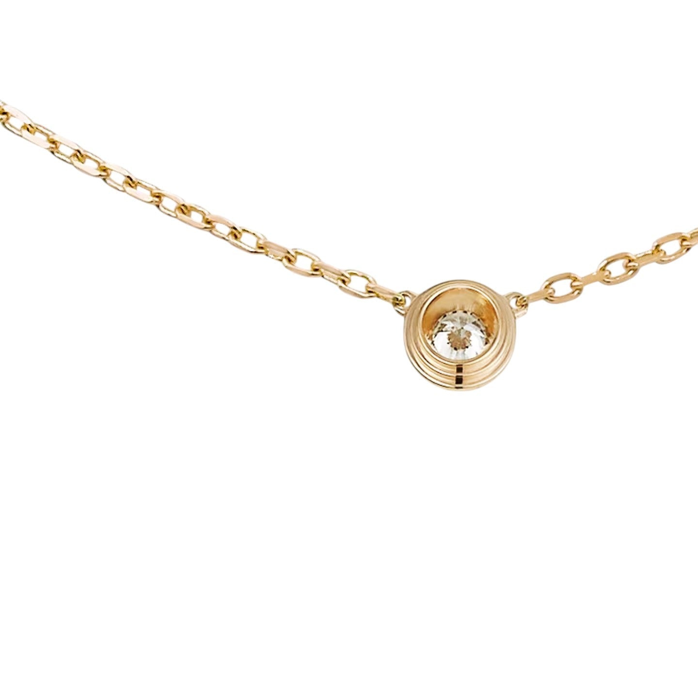 [Loran]LOVE SCREW PENDANT SINGLE DIAMOND NECKLACE