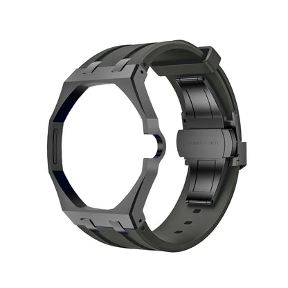 [Loran]OAK POP BLACK STEEL CASE & SILICONE STRAP