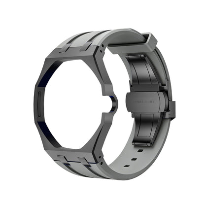 [Loran]OAK POP BLACK STEEL CASE & SILICONE STRAP