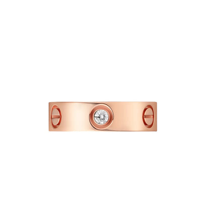 [Loran]LOVE 5.5MM 3 DIAMONDS RING