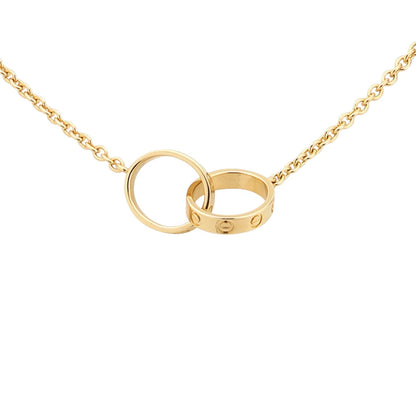 [Loran]LOVE DOUBLE-RING PENDANT NECKLACE