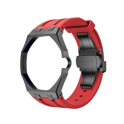 [Loran]OAK POP BLACK STEEL CASE & SILICONE STRAP