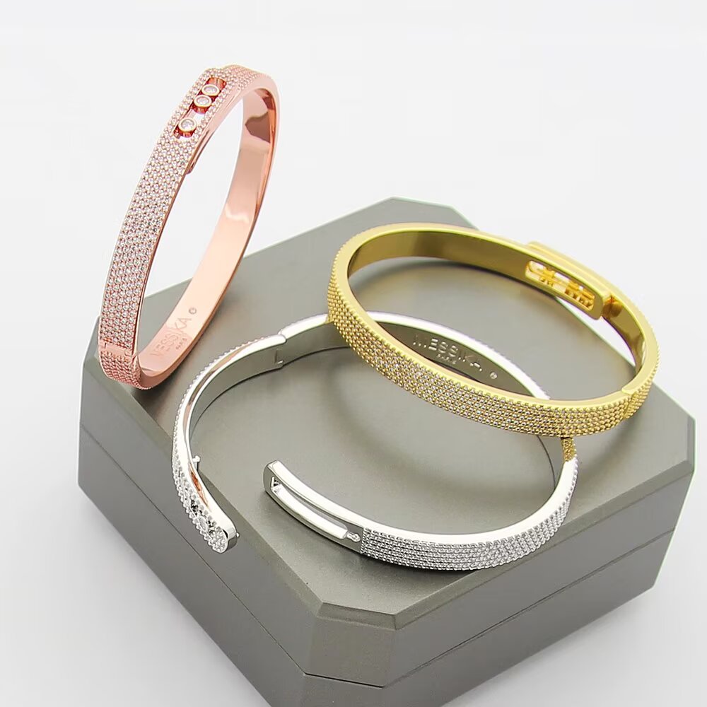 [Loran]MOVE NOA FULL-PAVÉ DIAMOND BANGLE BRACELET