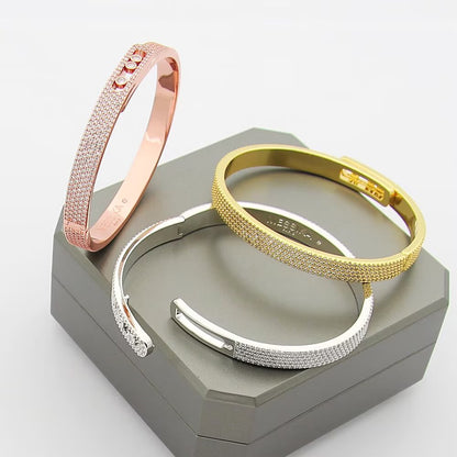 [Loran]MOVE NOA FULL-PAVÉ DIAMOND BANGLE BRACELET