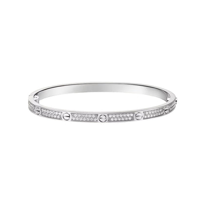 [Loran]CLASSIC 3.65MM LOVE FULL PAVE BANGLE
