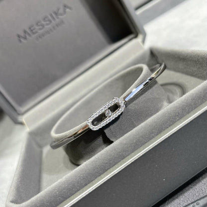 [Loran]MOVE UNO PAVÉ FLEX BANGLE (MEDIUM)