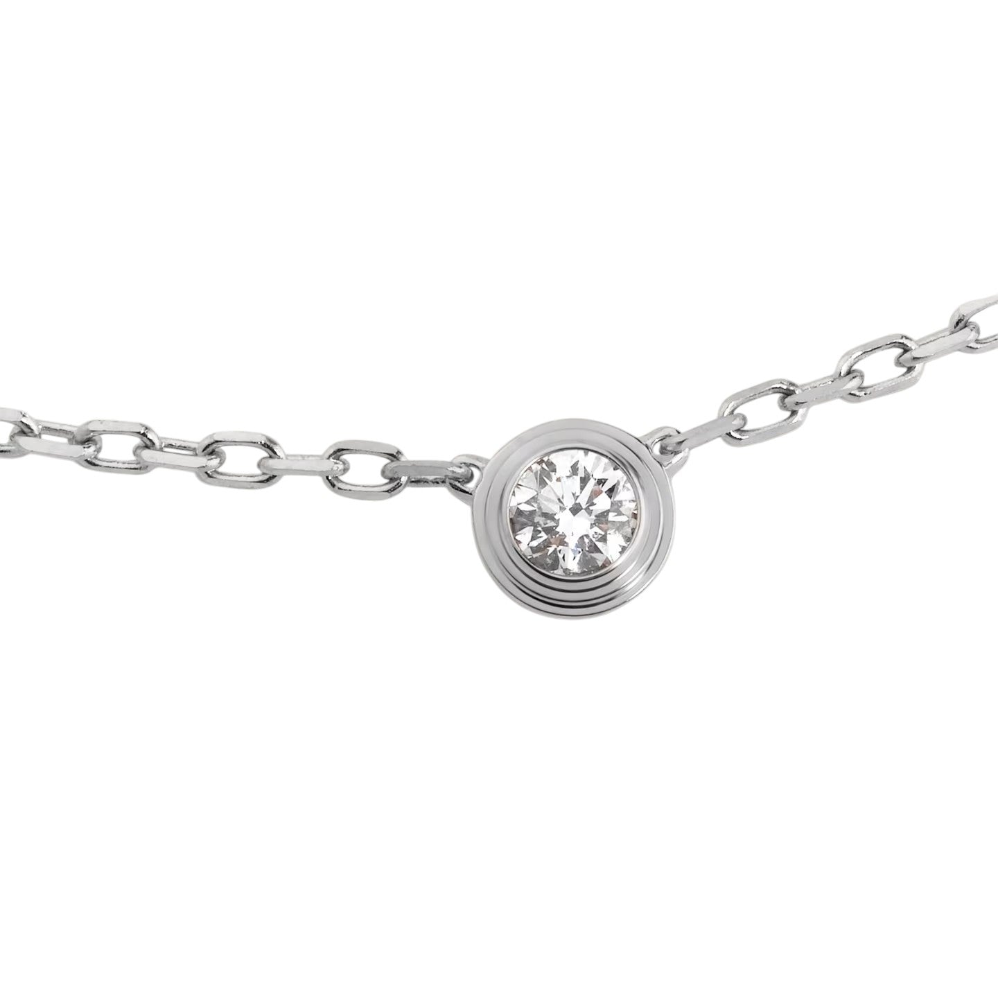 [Loran]LOVE SCREW PENDANT SINGLE DIAMOND NECKLACE