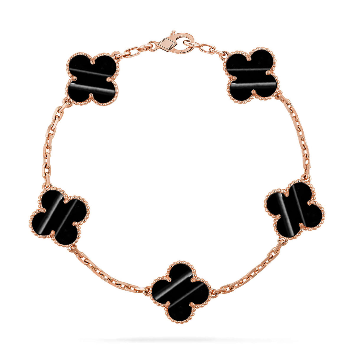 [Loran]LUCKY CLOVER 5-MOTIF BRACELET - PULSE STONE COLLECTION