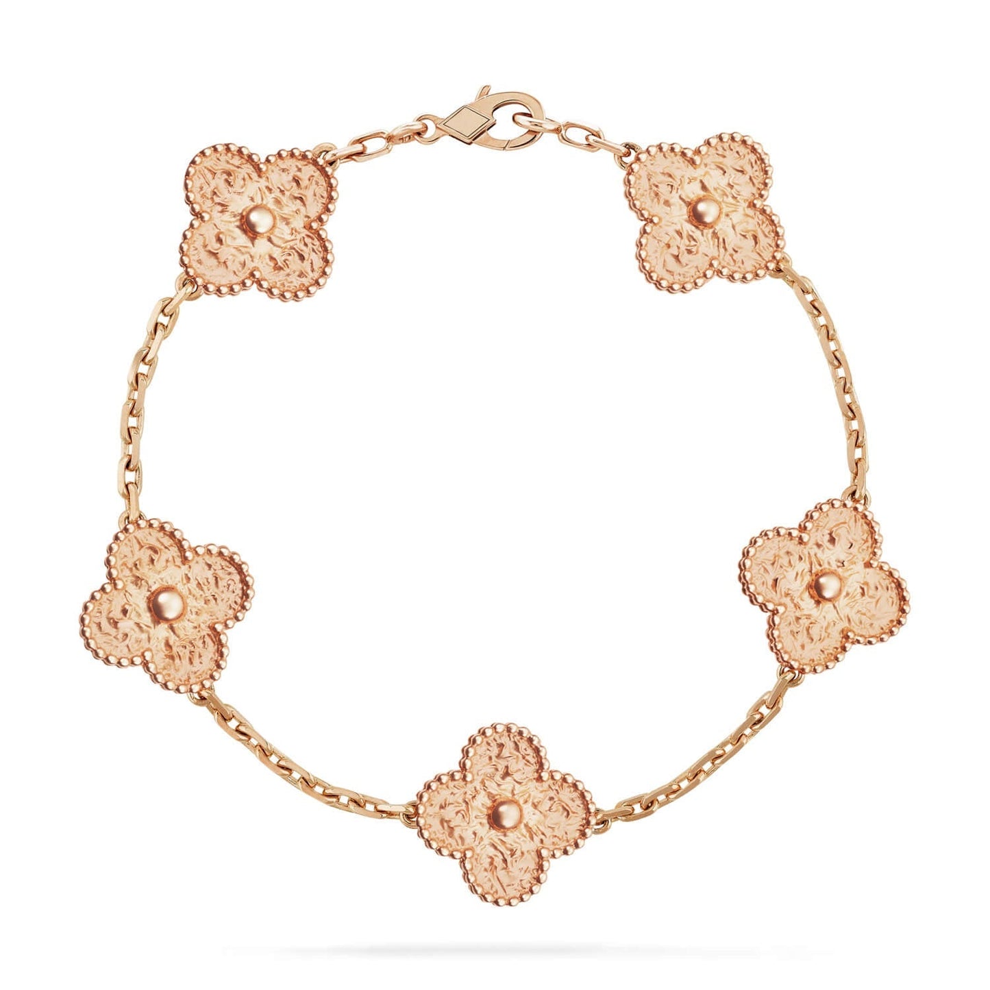 [Loran]LUCKY CLOVER 5-MOTIF BRACELET - BRONZING