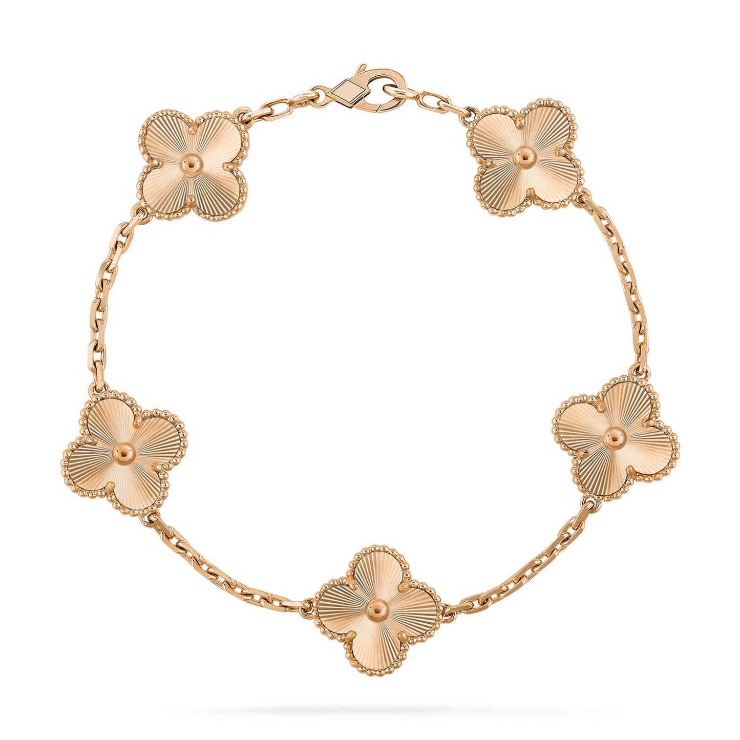 [Loran]LUCKY CLOVER 5-MOTIF BRACELET - LASER COLLECTION