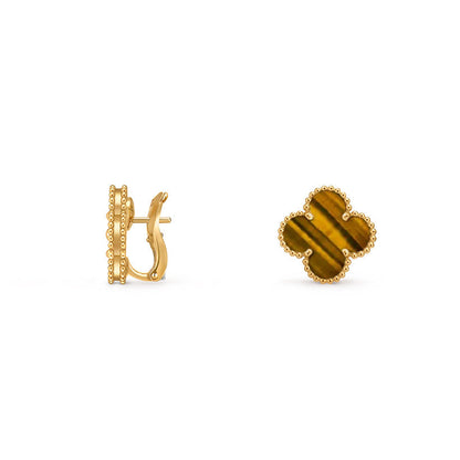 [Loran]15MM CLOVER FLOWER STUD EARRINGS GOLD COLLECTION