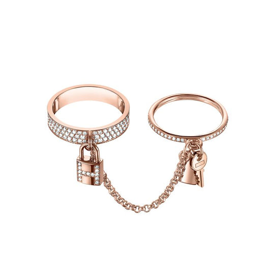 [Loran]HM KELLY CLOCHETTE DOUBLE RING IN  WITH DIAMONDS