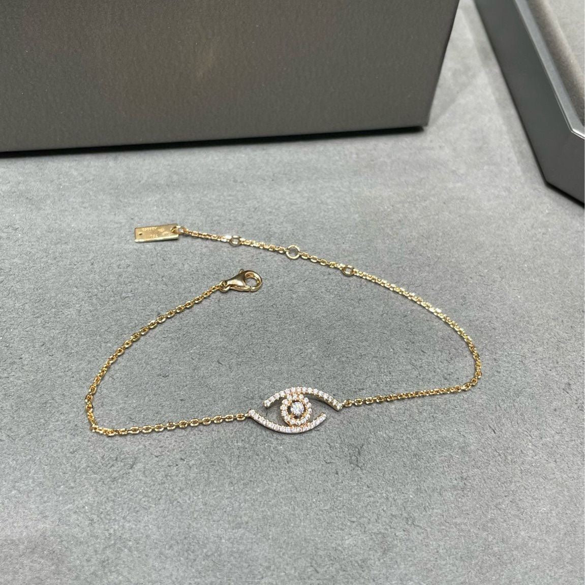 [Loran]LUCKY EYE PAVÉ-SET DIAMOND BRACELET