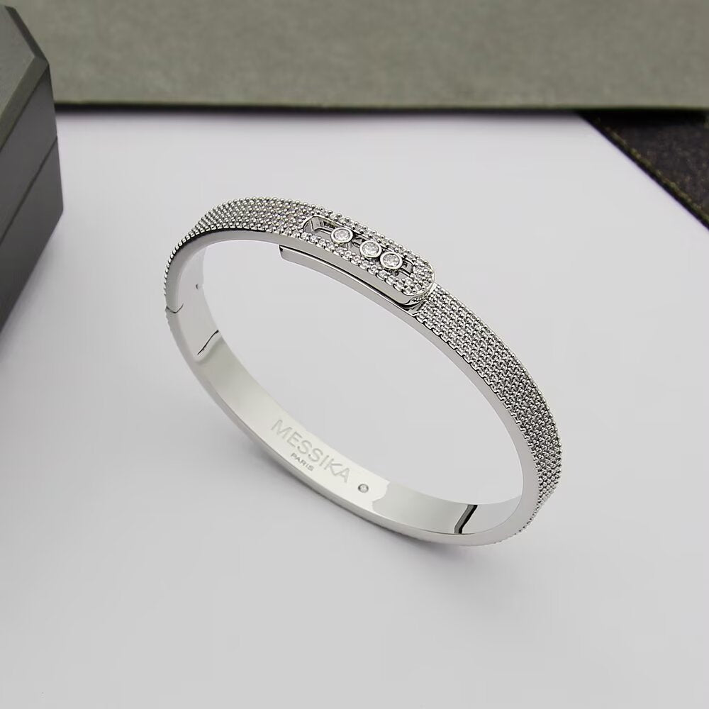 [Loran]MOVE NOA FULL-PAVÉ DIAMOND BANGLE BRACELET