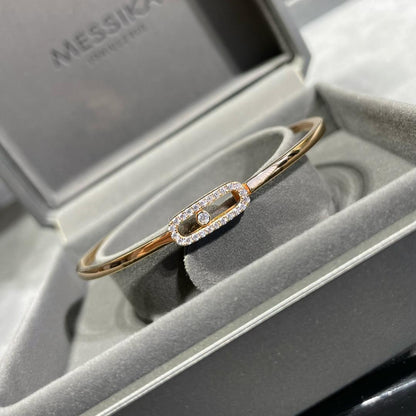 [Loran]MOVE UNO PAVÉ FLEX BANGLE (MEDIUM)