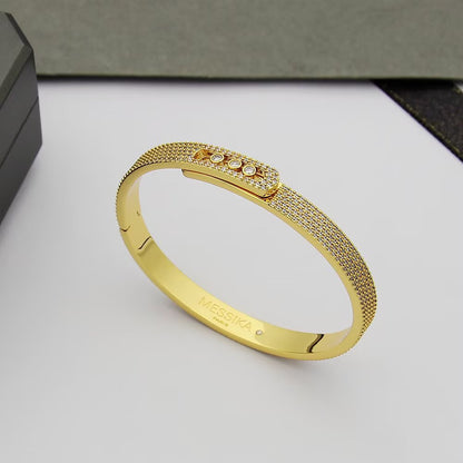 [Loran]MOVE NOA FULL-PAVÉ DIAMOND BANGLE BRACELET