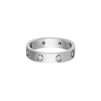 [Loran]LOVE 4MM 8 DIAMONDS RING