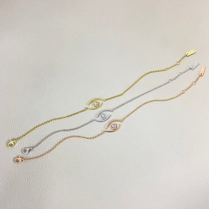 [Loran]LUCKY EYE PAVÉ-SET DIAMOND BRACELET