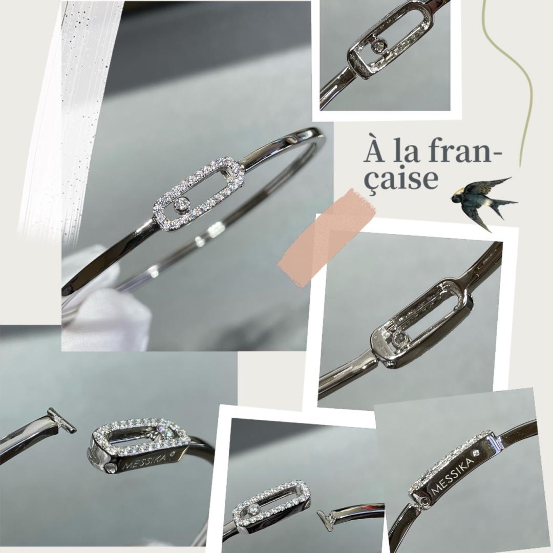 [Loran]MOVE UNO PAVÉ FLEX BANGLE (MEDIUM)