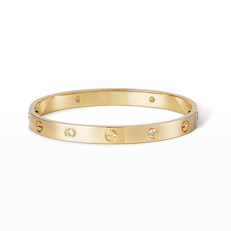 [Loran]CLASSIC 6.1MM LOVE BANGLE - 4-DIAMOND