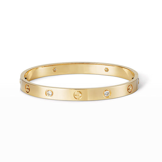 [Loran]CLASSIC 6.1MM LOVE BANGLE - 4-DIAMOND