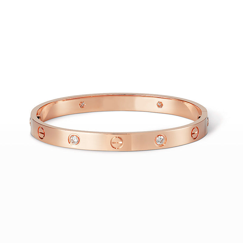 [Loran]CLASSIC 6.1MM LOVE BANGLE - 4-DIAMOND