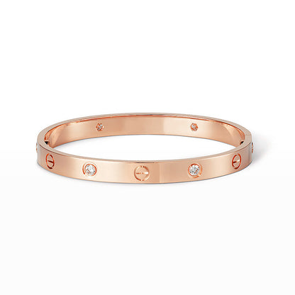 [Loran]CLASSIC 6.1MM LOVE BANGLE - 4-DIAMOND