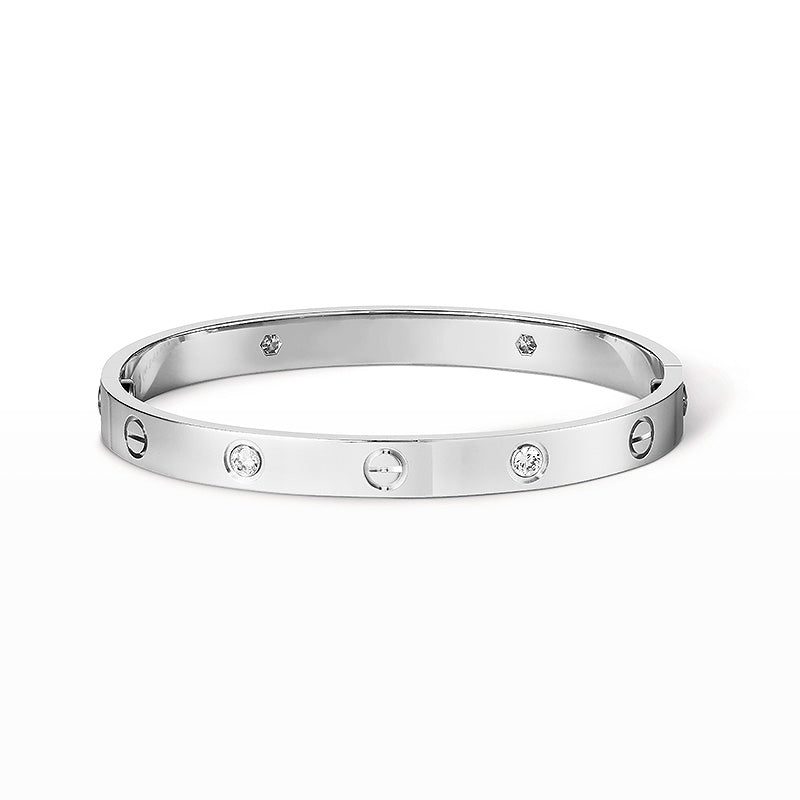 [Loran]CLASSIC 6.1MM LOVE BANGLE - 4-DIAMOND